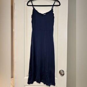 Aritzia Wilfred Midnight Blue Midi Dress